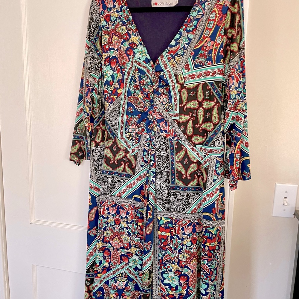 Poppy and Bloom Paisley Dress 3x